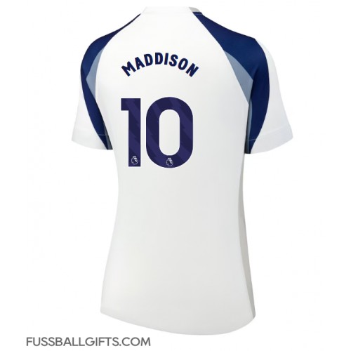 Tottenham Hotspur James Maddison #10 Fußballbekleidung Heimtrikot Damen 2025-26 Kurzarm
